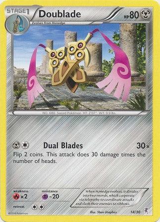 14, Fire[×2], Metal, Normal, Promo, Psychic[-20], XY: Trainer Kit 1 - Bisharp Doublade (14/30) [XY: Trainer Kit 1 - Bisharp] - Trading Card World