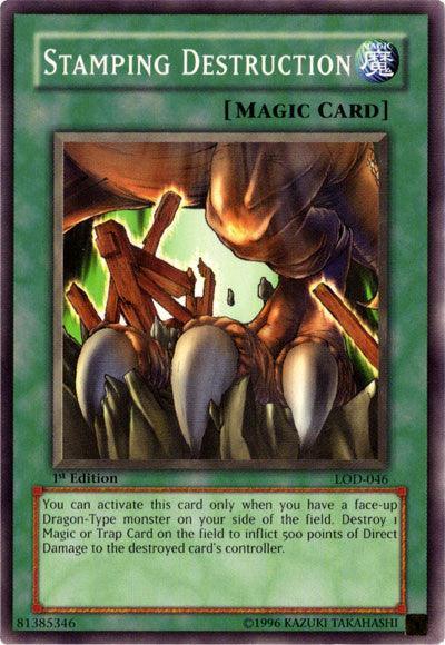 1st Edition, Common, Legacy of Darkness, Normal Spell, Spell, Unlimited Stamping Destruction [LOD-046] Common - Trading Card World