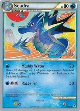40, Lightning[×2], Normal, Uncommon, Water, World Championships 2011 Seadra (40/95) (Megazone - Gustavo Wada) [World Championships 2011] - Trading Card World