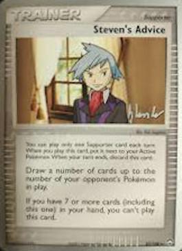83, Normal, Supporter, Uncommon, World Championships 2008 Steven's Advice (83/108) (Empotech - Dylan Lefavour) [World Championships 2008] - Trading Card World