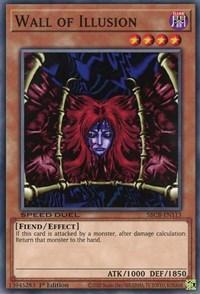 1st Edition, Common, Dark, Effect Monster, Fiend, Speed Duel: Battle City Box Wall of Illusion [SBCB-EN113] Common - Trading Card World