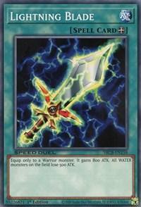 1st Edition, Common, Equip Spell, Speed Duel: Battle City Box, Spell Lightning Blade [SBCB-EN158] Common - Trading Card World