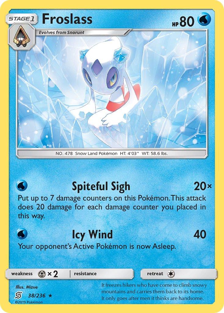 38, Metal[×2], Normal, Rare, Sun & Moon: Unified Minds, Water Froslass (38/236) (Theme Deck Exclusive) [Sun & Moon: Unified Minds] - Trading Card World