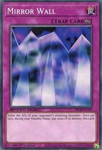 1st Edition, Common, Continuous Trap, Speed Duel: Battle City Box, Trap Mirror Wall [SBCB-EN193] Common - Trading Card World
