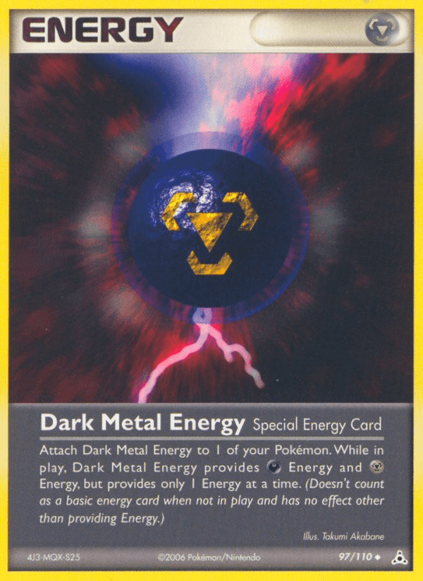 97, EX: Holon Phantoms, Normal, Special Energy, Uncommon Dark Metal Energy (97/110) [EX: Holon Phantoms] - Trading Card World