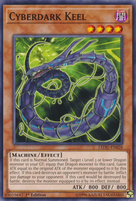 1st Edition, Common, Dark, Effect Monster, Legendary Duelists, Machine Cyberdark Keel [LEDU-EN028] Common - Trading Card World