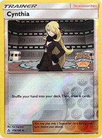 119, Promo, Reverse Holofoil, Sun & Moon: Ultra Prism, Supporter Cynthia (119/156) (Regional Championship Promo) [Sun & Moon: Ultra Prism] - Trading Card World