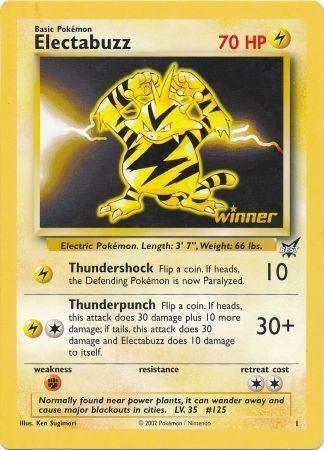 Best of Promos, Fighting[×2], Lightning, Normal, Promo Electabuzz (1) (Jumbo Card) [Best of Promos] - Trading Card World