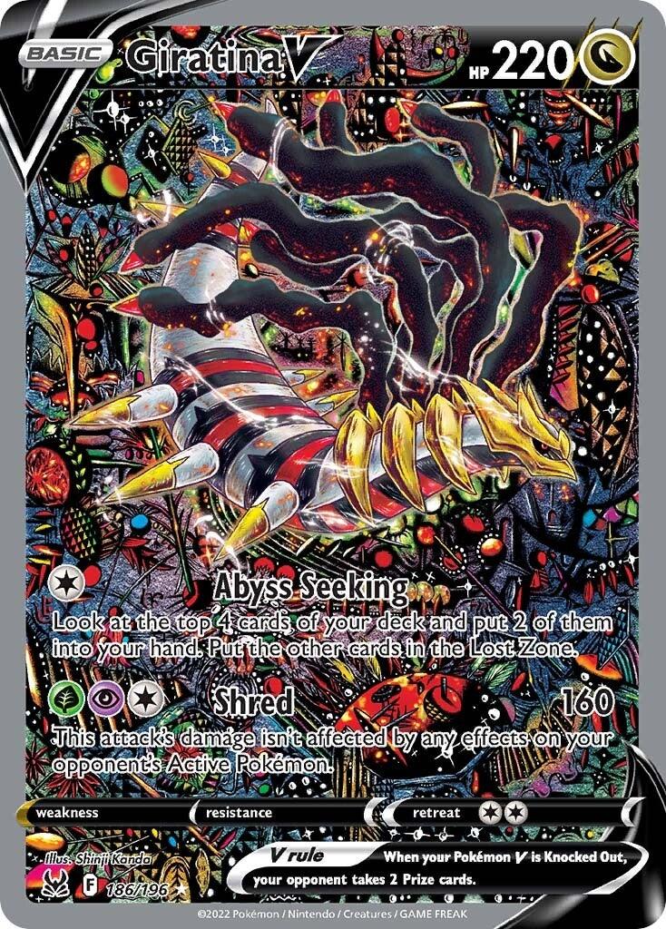 186, Dragon, Holofoil, Sword & Shield: Lost Origin, Ultra Rare Giratina V (186/196) [Sword & Shield: Lost Origin] - Trading Card World