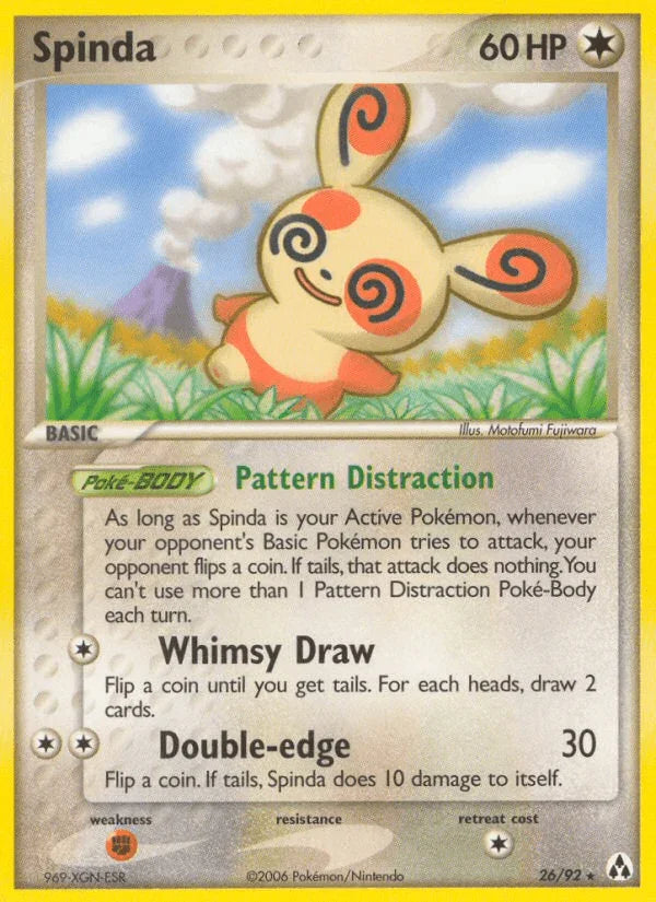 26, Colorless, EX: Legend Maker, Fighting[×2], Normal, Rare Spinda (26/92) [EX: Legend Maker] - Trading Card World