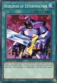 1st Edition, Common, Normal Spell, Speed Duel: Battle City Box, Spell Nobleman of Extermination [SBCB-EN117] Common - Trading Card World