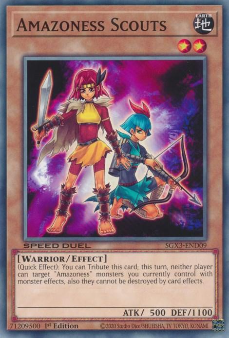 1st Edition, Common, Earth, Effect Monster, Speed Duel GX: Duelists of Shadows, Warrior Amazoness Scouts [SGX3-END09] Common - Trading Card World