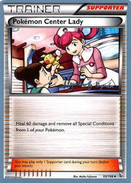 93, Normal, Supporter, Uncommon, World Championships 2015 Pokemon Center Lady (93/106) (Primal Groudon - Alejandro Ng-Guzman) [World Championships 2015] - Trading Card World