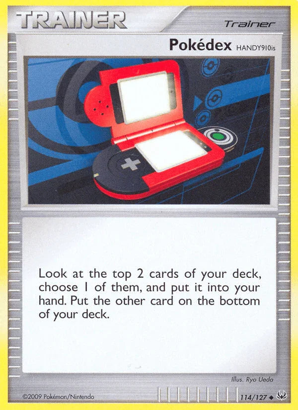 114, Item, Normal, Platinum: Base Set, Reverse Holofoil, Uncommon Pokedex HANDY910is (114/127) [Platinum: Base Set] - Trading Card World