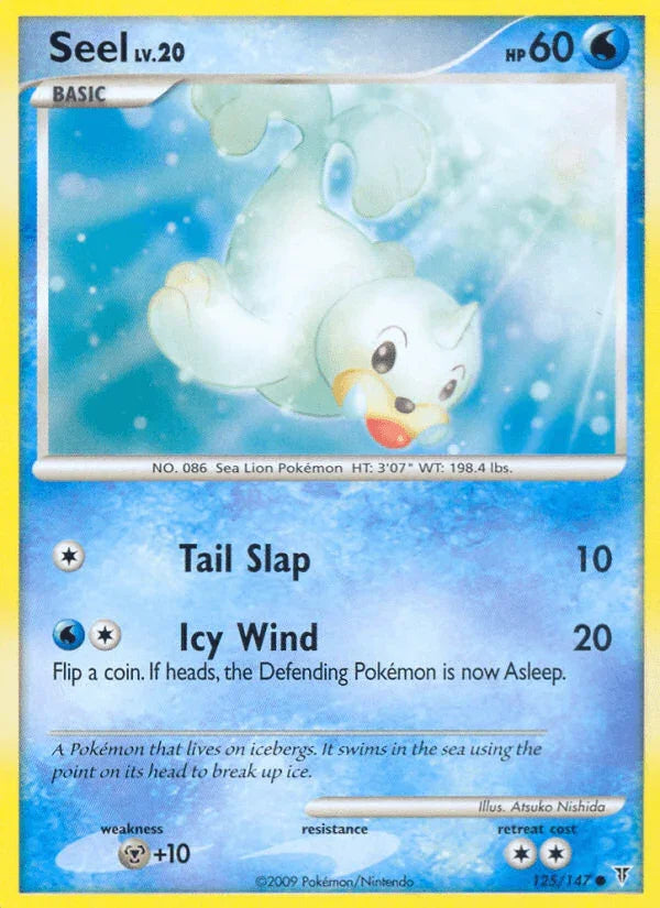 125, Common, Metal[+10], Normal, Platinum: Supreme Victors, Reverse Holofoil, Water Seel (125/147) [Platinum: Supreme Victors] - Trading Card World