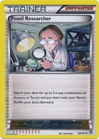 92, Holofoil, Promo, Supporter, XY: Furious Fists Fossil Researcher (92/111) (Cosmos Holo) [XY: Furious Fists] - Trading Card World