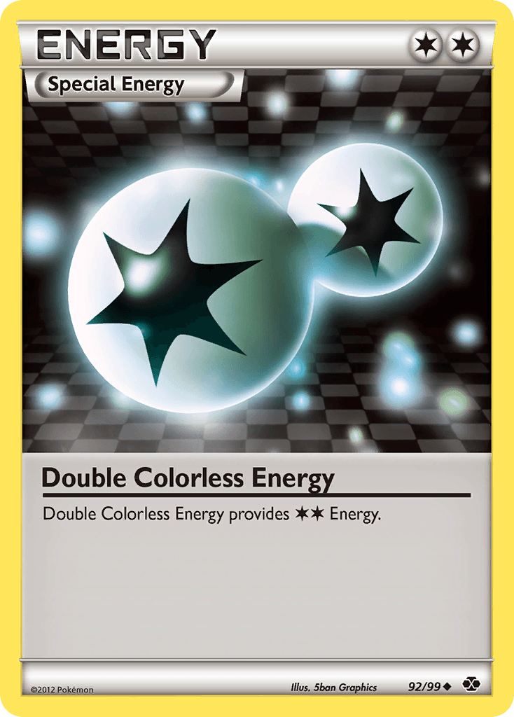 92, Black & White: Next Destinies, Energy, Normal, Reverse Holofoil, Uncommon Double Colorless Energy (92/99) [Black & White: Next Destinies] - Trading Card World