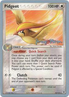 10, Colorless, Fighting[-30], Lightning[x2], Normal, Rare, World Championships 2005 Pidgeot (10/112) (Queendom - Jeremy Maron) [World Championships 2005] - Trading Card World