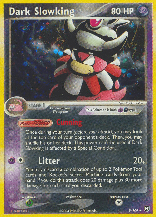 Darkness, EX: Team Rocket Returns, Grass[×2], Holo Rare, Holofoil, Psychic Dark Slowking (9/109) [EX: Team Rocket Returns] - Trading Card World
