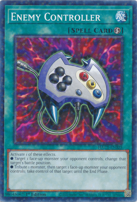 1st Edition, Common, Hidden Arsenal: Chapter 1, Quick-Play Spell, Spell Enemy Controller (Duel Terminal) [HAC1-EN025] Common - Trading Card World