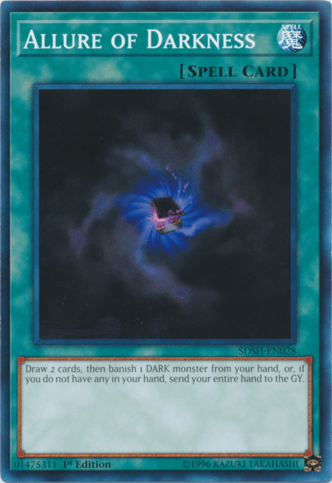 1st Edition, Common, Normal Spell, Spell, Structure Deck: Shaddoll Showdown, Unlimited Allure of Darkness [SDSH-EN028] Common - Trading Card World