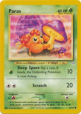 47, Common, Fire[×2], Grass, Neo Revelation Unlimited, Normal Paras (47/64) [Neo Revelation Unlimited] - Trading Card World
