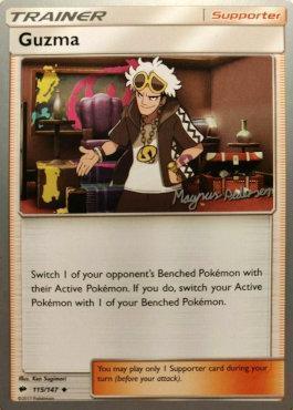 115, Normal, Supporter, Uncommon, World Championships 2018 Guzma (115/147) (Garbanette - Magnus Pedersen) [World Championships 2018] - Trading Card World