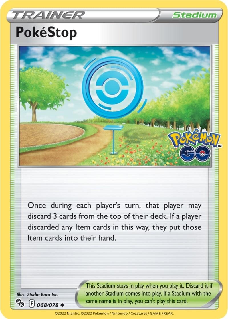 068, Normal, Pokémon GO, Reverse Holofoil, Stadium, Uncommon PokeStop (068/078) [Pokémon GO] - Trading Card World