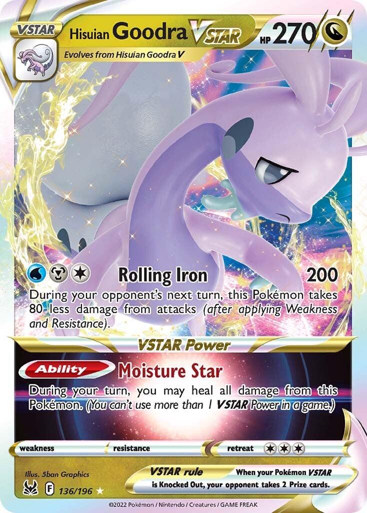 136, Dragon, Holofoil, Sword & Shield: Lost Origin, Ultra Rare Hisuian Goodra VSTAR (136/196) [Sword & Shield: Lost Origin] - Trading Card World