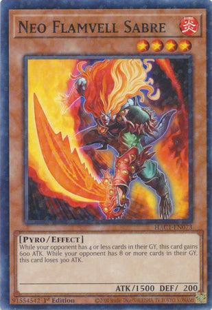1st Edition, Effect Monster, Fire, Hidden Arsenal: Chapter 1, Parallel Rare, Pyro Neo Flamvell Sabre (Duel Terminal) [HAC1-EN073] Parallel Rare - Trading Card World