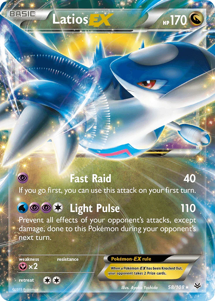 58, Dragon, Fairy[×2], Holofoil, Ultra Rare, XY: Roaring Skies Latios EX (58/108) [XY: Roaring Skies] - Trading Card World