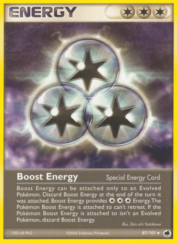 87, Energy, EX: Dragon Frontiers, Normal, Uncommon Boost Energy (87/101) [EX: Dragon Frontiers] - Trading Card World
