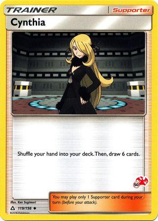 119, Battle Academy 2020, Normal, Promo, Supporter Cynthia (119/156) (Charizard Stamp #50) [Battle Academy 2020] - Trading Card World