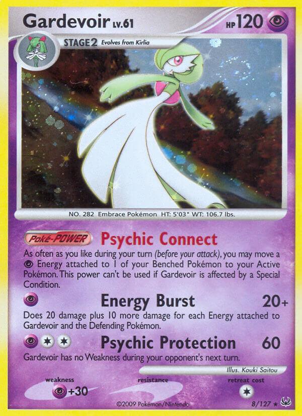 Normal, Platinum: Base Set, Psychic, Psychic[+30], Rare Gardevoir (8/127) (Theme Deck Exclusive) [Platinum: Base Set] - Trading Card World