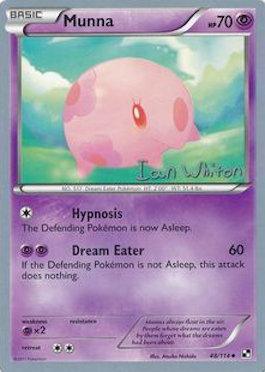 48, Normal, Psychic, Psychic[×2], Uncommon, World Championships 2013 Munna (48/114) (American Gothic - Ian Whiton) [World Championships 2013] - Trading Card World