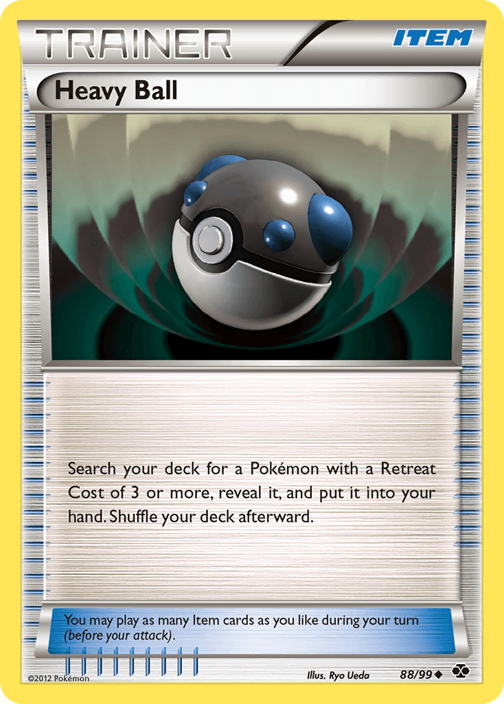 88, Black & White: Next Destinies, Item, Normal, Reverse Holofoil, Uncommon Heavy Ball (88/99) [Black & White: Next Destinies] - Trading Card World