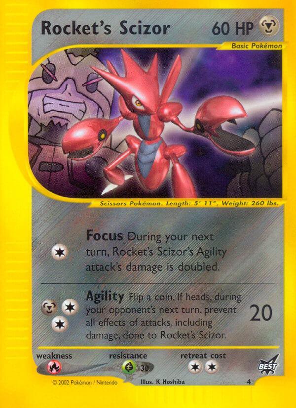 Best of Promos, Fire[×2], Grass[-30], Metal, Normal, Promo Rocket's Scizor (4) [Best of Promos] - Trading Card World