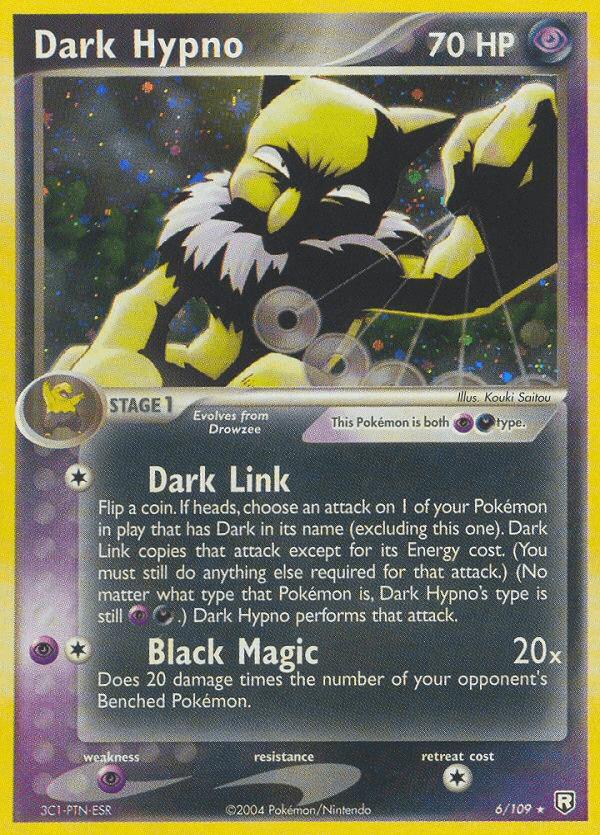 Darkness, EX: Team Rocket Returns, Holo Rare, Holofoil, Psychic, Psychic[×2] Dark Hypno (6/109) [EX: Team Rocket Returns] - Trading Card World