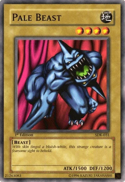 1st Edition, Beast, Common, Earth, Normal Monster, Starter Deck: Kaiba, Unlimited Pale Beast [SDK-031] Common - Trading Card World