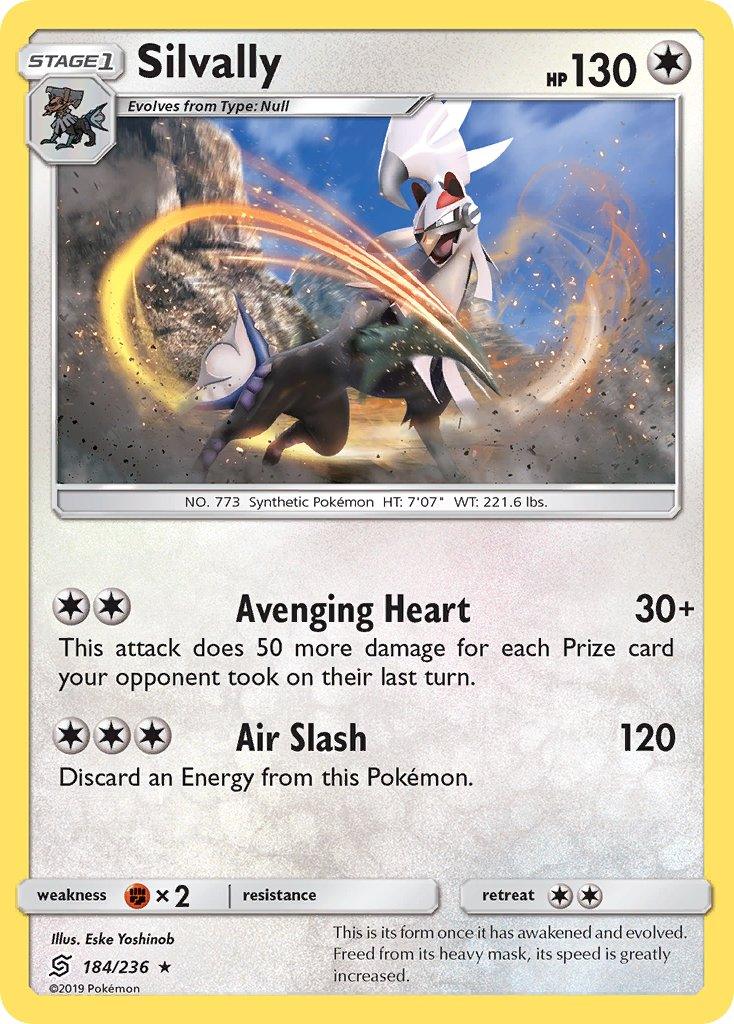 184, Colorless, Fighting[×2], Normal, Rare, Sun & Moon: Unified Minds Silvally (184/236) (Theme Deck Exclusive) [Sun & Moon: Unified Minds] - Trading Card World