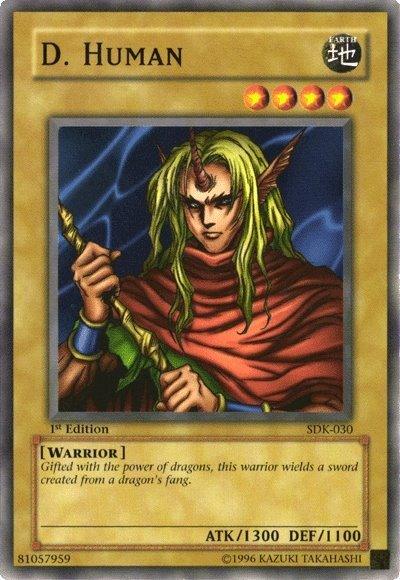 1st Edition, Common, Earth, Normal Monster, Starter Deck: Kaiba, Unlimited, Warrior D. Human [SDK-030] Common - Trading Card World