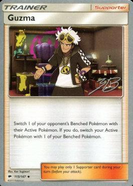 115, Normal, Supporter, Uncommon, World Championships 2017 Guzma (115/147) (Ice Path FTW - Zachary Bokhari) [World Championships 2017] - Trading Card World