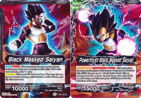 Black, BT5-105, Dark Demon Realm Saga, God, Leader, Normal, Oversized Cards, Parallel Foil, Uncommon, Zamasu Black Masked Saiyan // Powerthirst Black Masked Saiyan (Giant Card) (BT5-105) [Oversized Cards] - Trading Card World