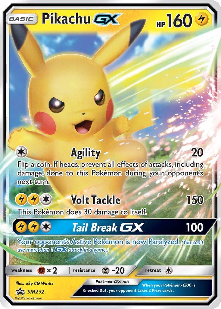 Black Star Promo, Fighting[×2], Holofoil, Lightning, Metal[-20], SM232, Sun & Moon: Black Star Promos Pikachu GX (SM232) [Sun & Moon: Black Star Promos] - Trading Card World