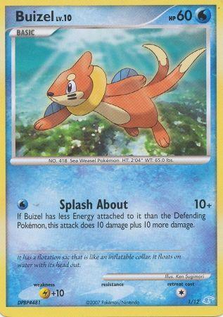 Diamond & Pearl: Trainer Kit - Manaphy, Lightning[+10], Normal, Promo, Water Buizel (1/12) [Diamond & Pearl: Trainer Kit - Manaphy] - Trading Card World