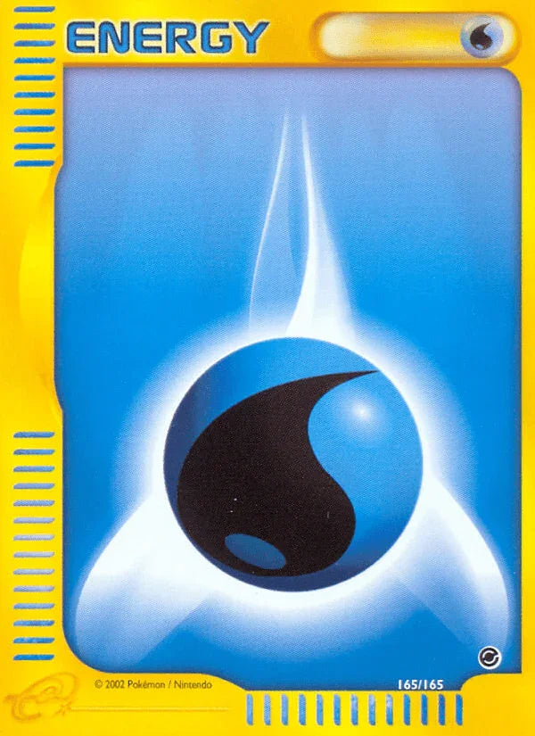 165, Common, Expedition: Base Set, Normal, Water Water Energy (165/165) [Expedition: Base Set] - Trading Card World