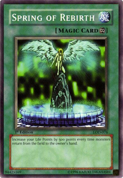 1st Edition, Common, Continuous Spell, Legacy of Darkness, Spell, Unlimited Spring of Rebirth [LOD-076] Common - Trading Card World