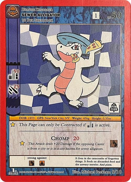 1st Edition, 9/10, Beastie, Bronze, Dinosaur, Miscellaneous Promos Sewer Alligator (Cryptid Nation Mystery Collection) [Miscellaneous Promos] - Trading Card World