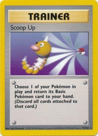 78, Base Set Unlimited, Normal, Rare, Trainer Scoop Up (78/102) [Base Set Unlimited] - Trading Card World