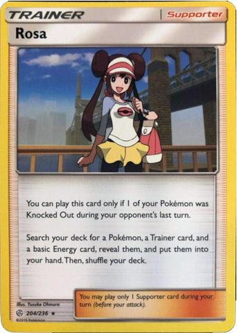 204, Normal, Rare, Sun & Moon: Cosmic Eclipse, Supporter Rosa (204/236) (Build & Battle Box Exclusive) [Sun & Moon: Cosmic Eclipse] - Trading Card World
